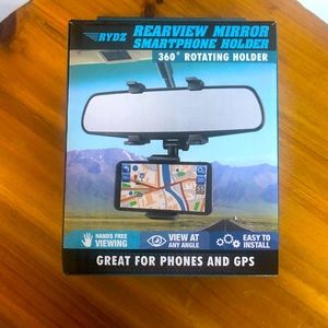 Rearview Mirror Adjustable Smart Phone Holder